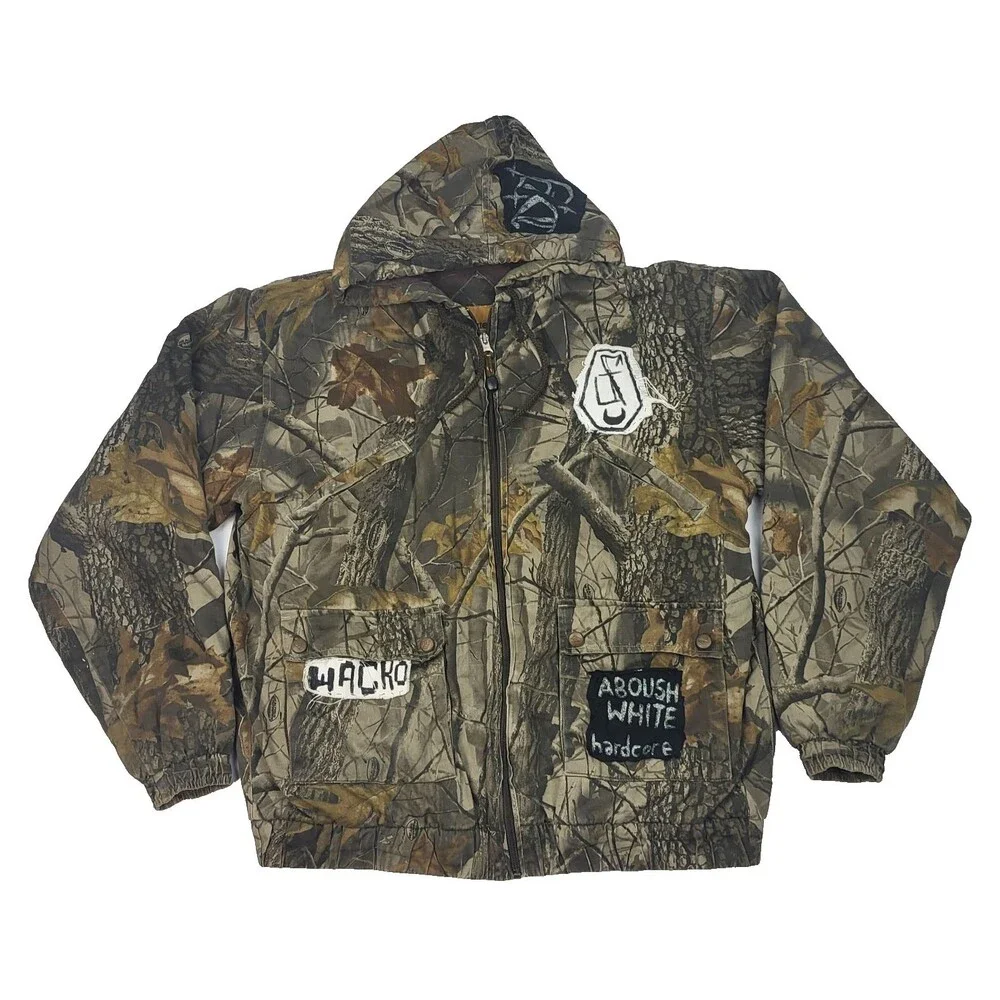 Whitewater Vintage Men’s Hunting Camo Jacket Insulated Hood M RealTree customize